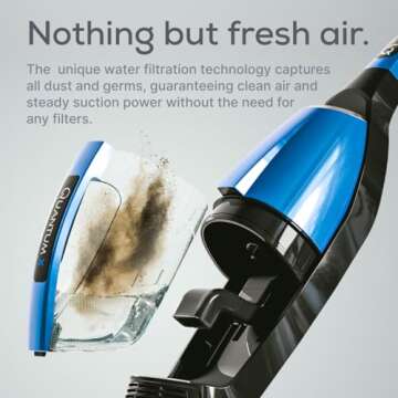 Quantum X Upright Water Filter Vacuum Cleaner - Effortless Wet & Dry Cleaning Solution