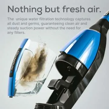 Quantum X Upright Water Filter Vacuum Cleaner - Effortless Wet & Dry Cleaning Solution
