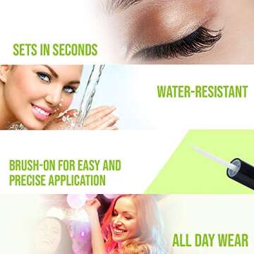 DUO Brush-on Strip Lash Adhesive, Clear, 0.18oz, 1-Pack