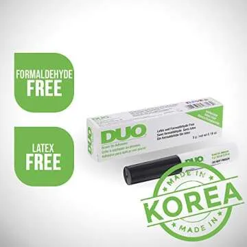 DUO Brush-on Strip Lash Adhesive, Clear, 0.18oz, 1-Pack