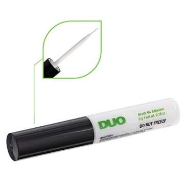 DUO Brush-on Strip Lash Adhesive, Clear, 0.18oz, 1-Pack