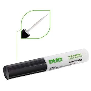 DUO Brush-on Strip Lash Adhesive, Clear, 0.18oz, 1-Pack
