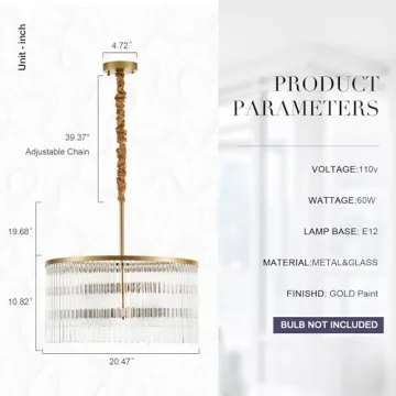 Modern Gold Glass Chandelier for Stylish Interiors