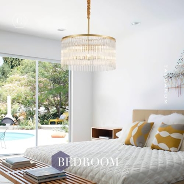 Modern Gold Glass Chandelier for Stylish Interiors