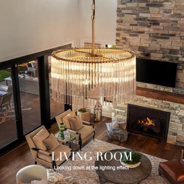 Modern Gold Glass Chandelier for Stylish Interiors