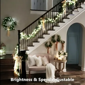 Brizled RGB 500 LED Color Changing Christmas Lights Remote