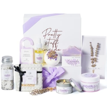 Lavender Spa Gift Basket for Women – Relaxing Self Care Package