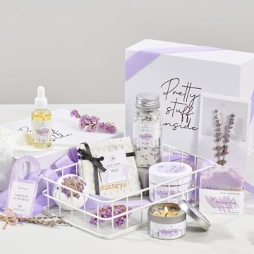 Lavender Spa Gift Basket for Women – Self Care