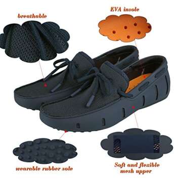 Go Tour Men's Fashion Casual Boat Shoes - Lightweight Slip-on