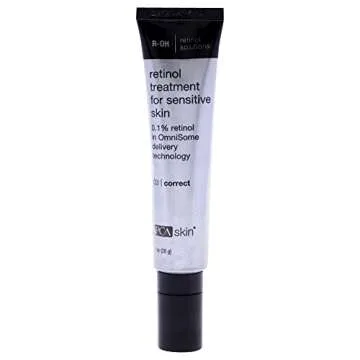 PCA SKIN Retinol Treatment for Sensitive Skin - Anti Aging Face Serum to Gently Reduce Redness & Minimize Fine Lines & Wrinkles - Contains Vitamin A & Hydrating Niacinamide (1 oz)