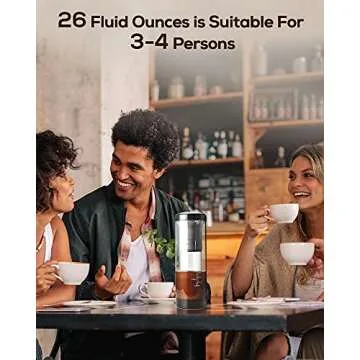 POOKIN 2021 Electric Cold Brew Coffee Maker, Cold Brew in 15 Minute, Easy to Control LCD Panel, 3 Brew Strength Settings, Instant Coffee Cooler, BPA Free, 3-4 Person