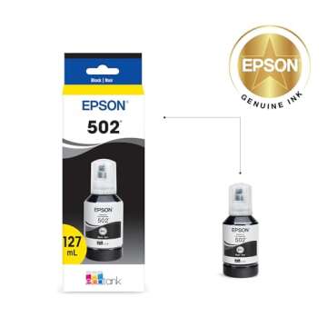 EPSON 502 EcoTank Ink Ultra-high Capacity Bottle Black - Cost-effective, Reliable Printing