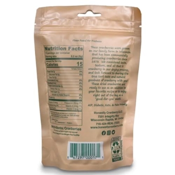 Honestly Cranberry Unsweetened Dried Cranberries - No Added Sugars