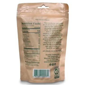 Honestly Cranberry Unsweetened Dried Cranberries - No Added Sugars