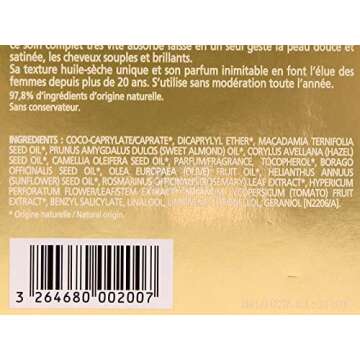 NUXE Huile Prodigieuse Multi,Purpose Dry Oil, 3.3 Fl Oz