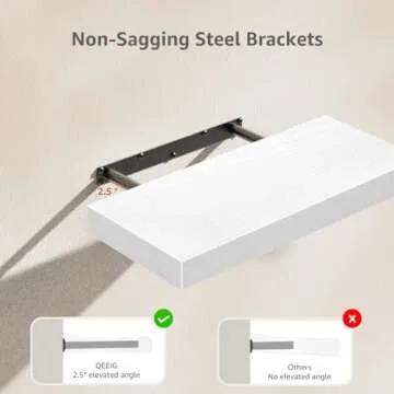 QEEIG Farmhouse Floating Shelves for Bathroom Storage