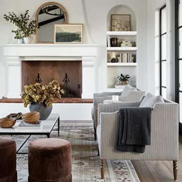 QEEIG White Bathroom Floating Shelves for Wall Shelf Over Toilet Wall Mounted Farmhouse Small 16 inch Set of 2 (008-40W)