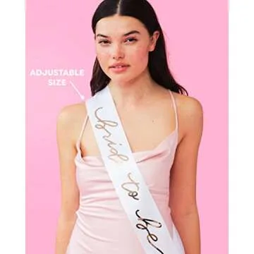 xo, Fetti Bride to Be Sash | Bachelorette Party Decorations White + Rose Gold, Bridal Shower Gift, Bridesmaid Favors