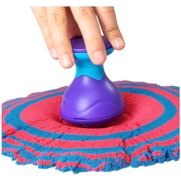 Kinetic Sand, Sandisfying Set with 2lbs of Sand and 10 Tools, Play Sand Sensory Toys for Kids Ages 3 and up