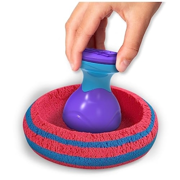 Kinetic Sand, Sandisfying Set with 2lbs of Sand and 10 Tools, Play Sand Sensory Toys for Kids Ages 3 and up