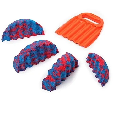 Kinetic Sand, Sandisfying Set with 2lbs of Sand and 10 Tools, Play Sand Sensory Toys for Kids Ages 3 and up