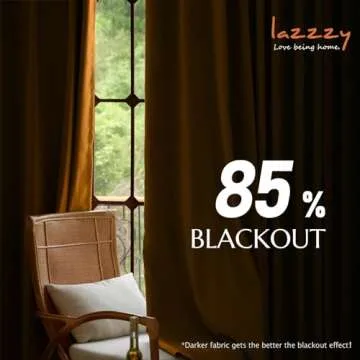 Lazzzy Velvet Blackout Curtains Brown Thermal Insulated Curtains 84 Room Darkening Window Drapes Super Soft Luxury Curtains for Living Room Bedroom Rod Pocket 2 Panels 84 Inch Long Gold Brown