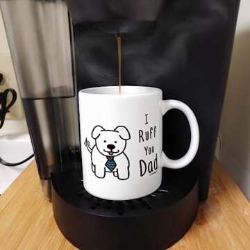 Best Dog Dad Coffee Mug for Men - Fun Gift for Dog Lovers