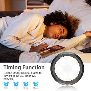 HOLKPOILOT Remote Control LED Puck Lights 6-Pack