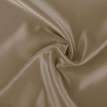 ShopBedding Satin Pillowcase with Zipper, for Hair and Skin Care, Feels Soft and Cool Like a Silk Pillowcase, Beige Satin Pillow Cases 2 Pack, Slik Pillow Cover, King Size, Set of 2 - Blissford