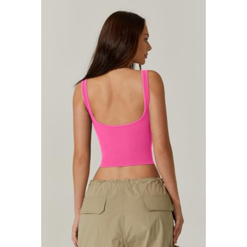 Stylish QINSEN Women's Cropped Tank Top for Summer