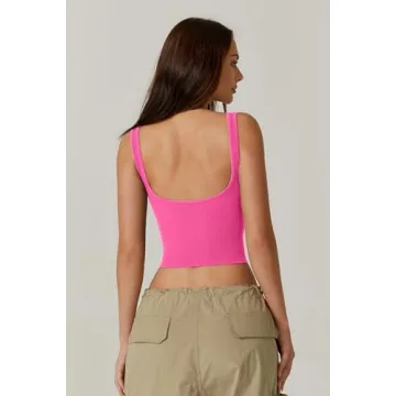 Stylish QINSEN Women's Cropped Tank Top for Summer