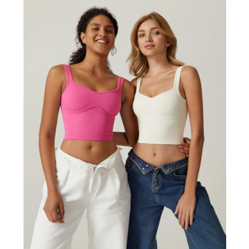Stylish QINSEN Women's Cropped Tank Top for Summer
