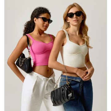 Stylish QINSEN Women's Cropped Tank Top for Summer