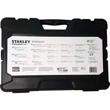 STANLEY Professional Grade Black Chrome NEW Mechanics Tool Set (Socket Set-229 pieces)