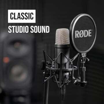 RØDE NT1 Signature Microphone with Shockmount and Filter