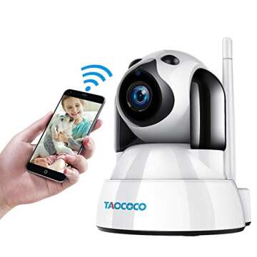 Dog Camera, Pet Camera, 1080P FHD WiFi IP Surveillance Camera, Wireless Security Dome Camera for 2.4...