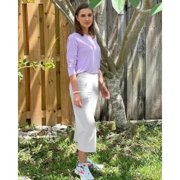 Promover Wide Leg Pants Woman Capri Yoga Pants Loose Fit Casual Lounge Workout Culotte Pants Tummy Control Dress Pants Dressy Summer(White,S,23")