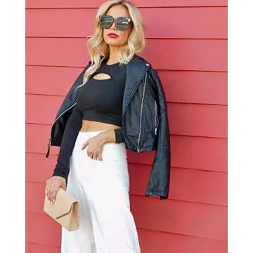 Promover Wide Leg Pants Woman Capri Yoga Pants Loose Fit Casual Lounge Workout Culotte Pants Tummy Control Dress Pants Dressy Summer(White,S,23")