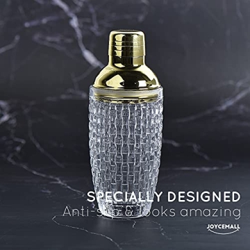 Luxury Glass Cocktail Shaker Kit for Elegant Home Mixology