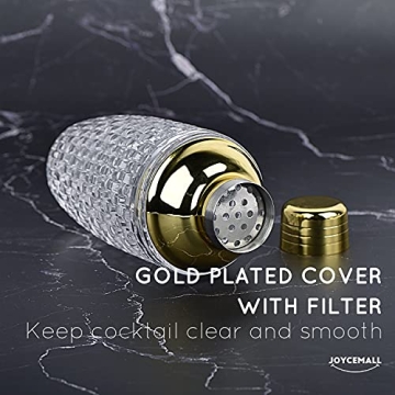 Luxury Glass Cocktail Shaker Kit for Elegant Home Mixology