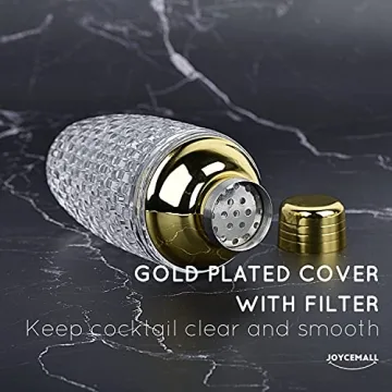 Luxury Glass Cocktail Shaker Kit for Elegant Home Mixology