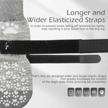 EXPAWLORER Anti Slip Dog Socks for Licking Prevention and Protection