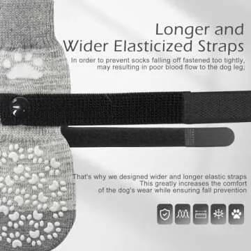 EXPAWLORER Anti Slip Dog Socks for Licking Prevention and Protection