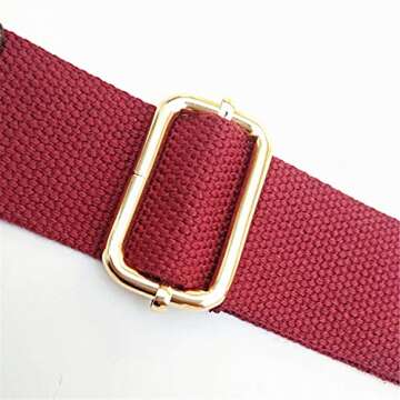 Beacone Wide Purse Strap Adjustable Canvas Replacement Crossbody Handbag Shoulder Bag Strap