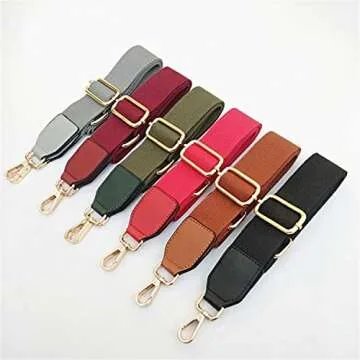 Beacone Wide Purse Strap Adjustable Canvas Replacement Crossbody Handbag Shoulder Bag Strap