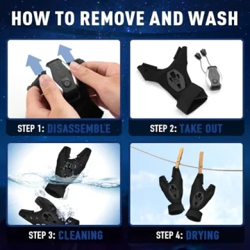 BIIB LED Rechargeable Flashlight Gloves for Men