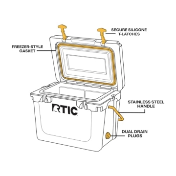 RTIC 20 QT Ultra-Tough Cooler for All Adventures