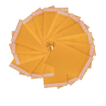 100 Durable 6x10 Kraft Bubble Mailers for Shipping
