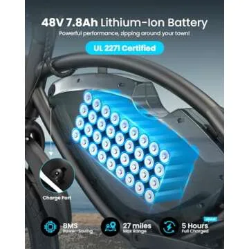 ANCHEER Foldable Electric Bike, 20MPH Speed, Eco-Friendly