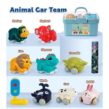 Animal Car Toy Gift with Playmat for 1-Year-Olds